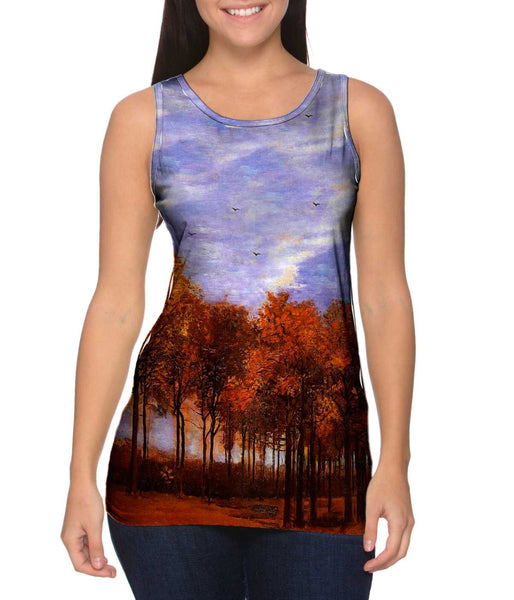 Van Gogh -"Autumn Landscape" (1885)&nbsp;Womens Tank Top