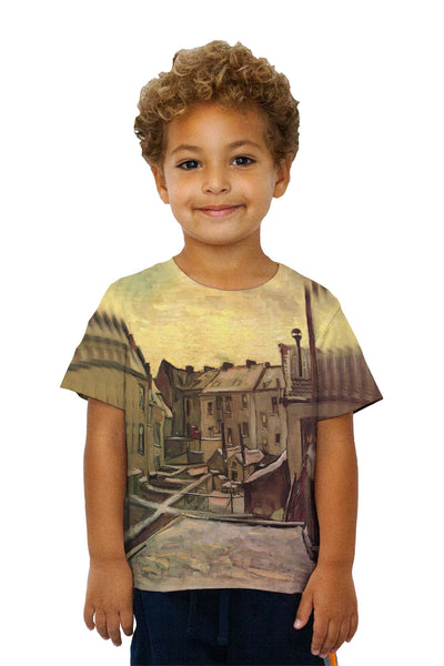 Kids Van Gogh -"Backyard of Old Houses" (1885)&nbsp;Kids T-Shirt