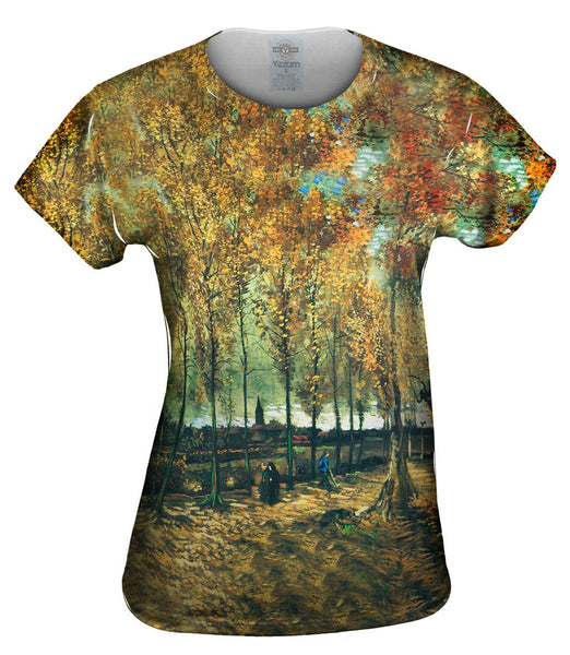 Van Gogh -"Lane with Poplars" (1885) Womens Top