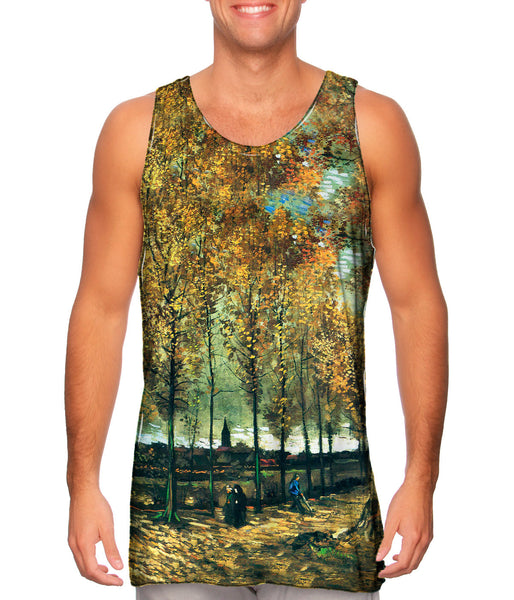 Van Gogh -"Lane with Poplars" (1885)&nbsp;Mens Tank Top
