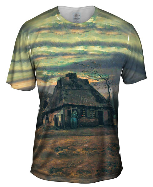 Van Gogh -"Straw Hats at Dusk" (1885) Mens T-Shirt