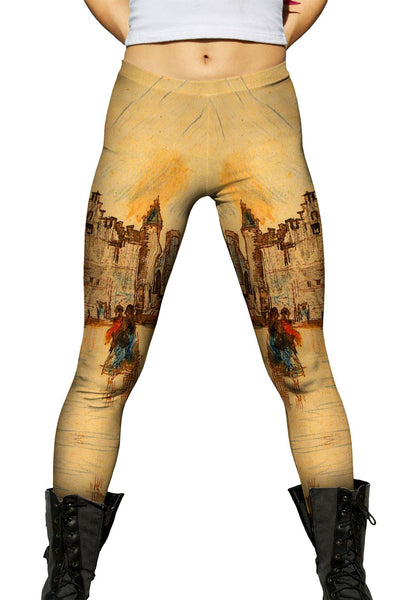 Van Gogh -"View of Het Steen" (1885)&nbsp;Womens Leggings