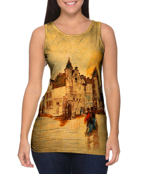 Van Gogh -"View of Het Steen" (1885)&nbsp;Womens Tank Top
