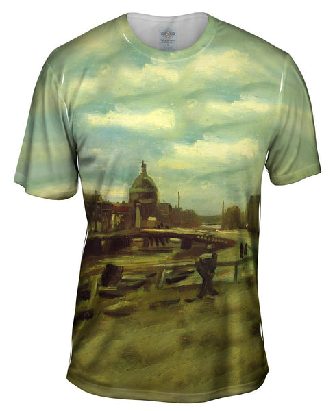 Van Gogh -"Singel in Amsterdam" (1885) Mens T-Shirt