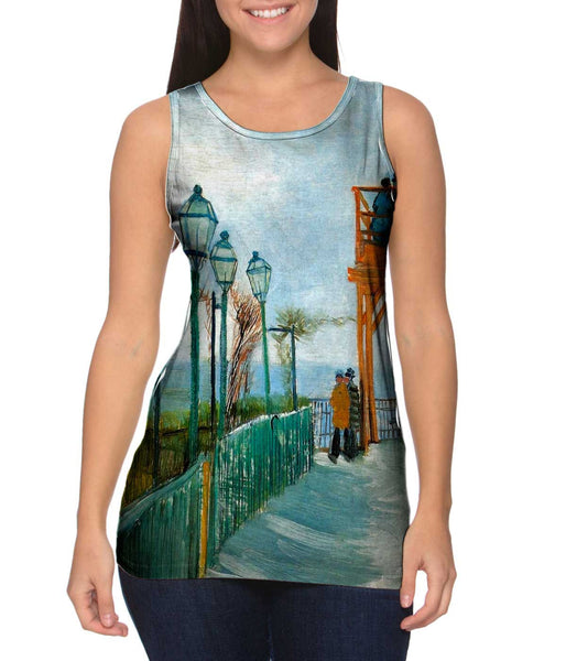 Van Gogh -"Belvedere Montmartre" (1886) Womens Tank Top