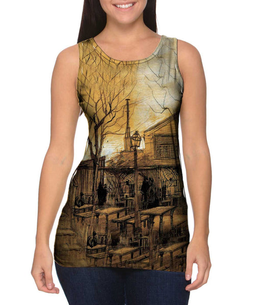 Van Gogh -"Guinguette" (1886) Womens Tank Top
