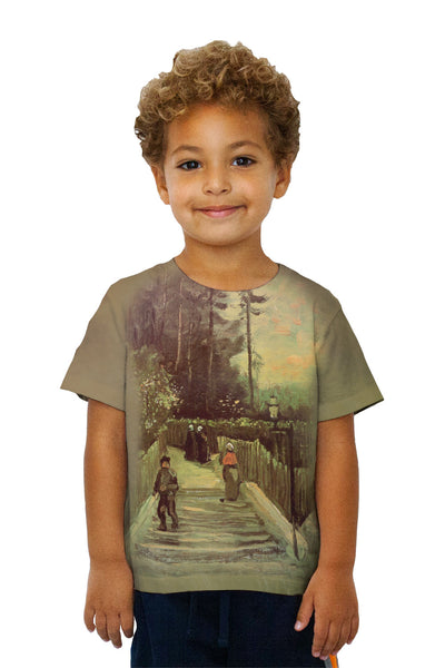 Kids Van Gogh -"Slopping Path Montmartre" (1886)&nbsp;Kids T-Shirt