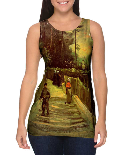 Van Gogh -"Slopping Path Montmartre" (1886)&nbsp;Womens Tank Top