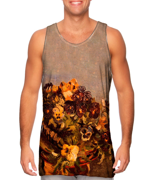 Van Gogh -"Tambourine with Pansies" (1886)&nbsp;Mens Tank Top