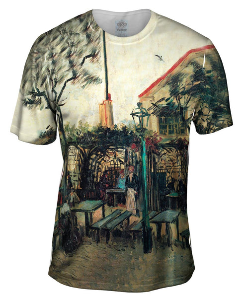 Van Gogh -"Terrace of La Guinguette" (1886) Mens T-Shirt