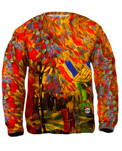Van Gogh -"Celebration in Paris" (1886) Mens Sweatshirt