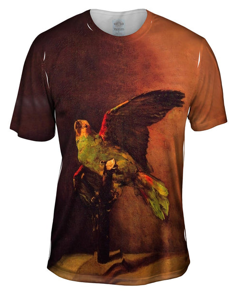 Van Gogh -"Green Parrot" (1886) Mens T-Shirt
