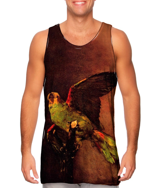 Van Gogh -"Green Parrot" (1886)&nbsp;Mens Tank Top
