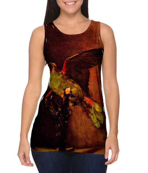 Van Gogh -"Green Parrot" (1886)&nbsp;Womens Tank Top