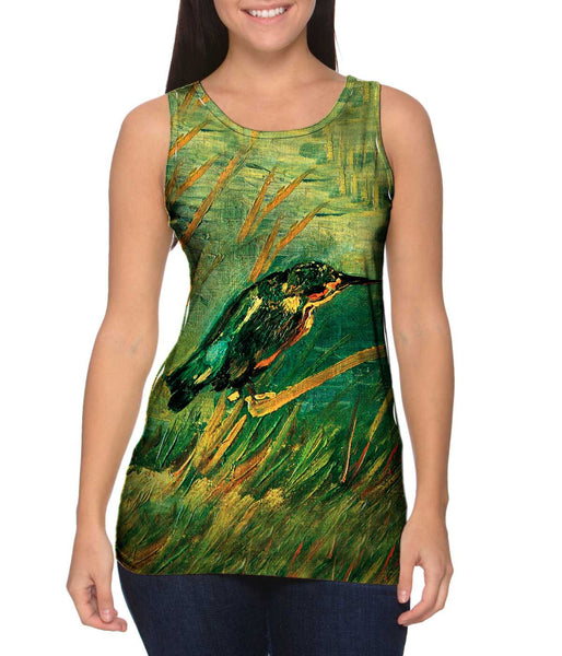 Van Gogh -"Kingfisher" (1886)&nbsp;Womens Tank Top