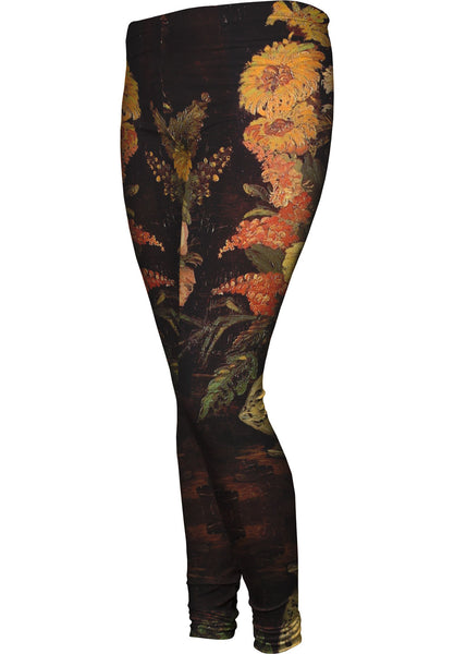 Van Gogh -"Vase with Asters" (1886) Womens Leggings