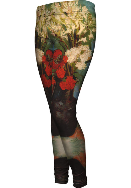 Van Gogh -"Vase with Carnations" (1886) Womens Leggings
