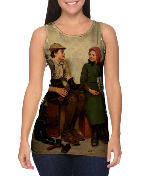Browns -"Boy and Girl" (1889) Womens Tank Top