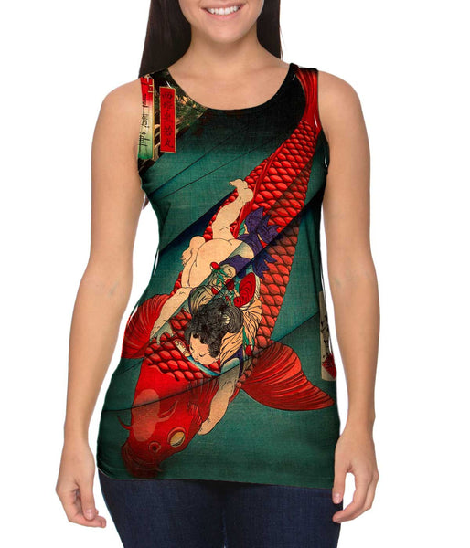 Japan - Yoshitoshi -"Saito no Oniwakamaru" (1872) Womens Tank Top