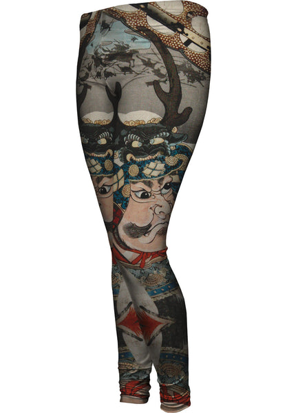 Japan -"Samurai Japanese Print" Womens Leggings