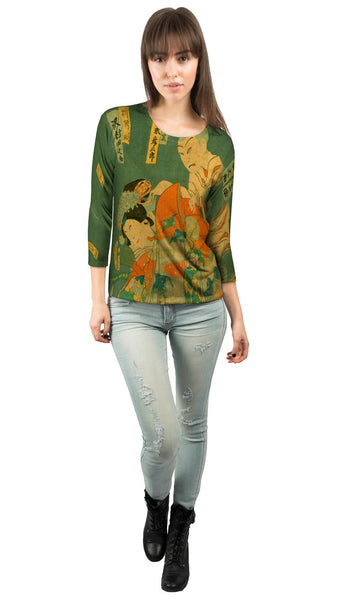 Japan -"Kunichita Print" (1862)&nbsp;Womens 3/4 Sleeve