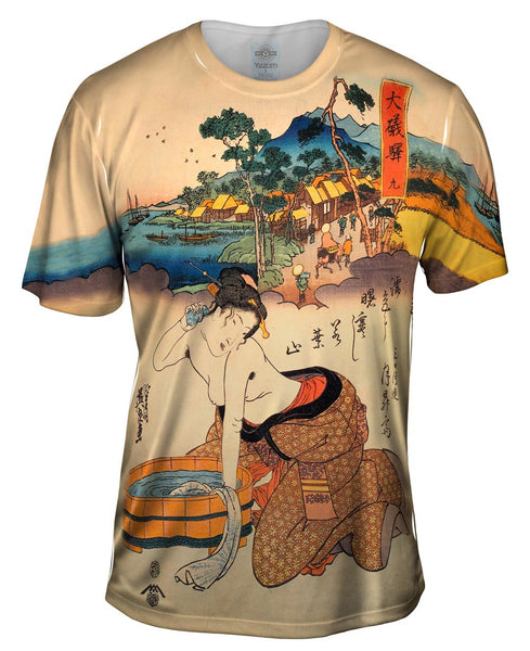 Japan - Keisai Eisen -"Woman Bath" Mens T-Shirt
