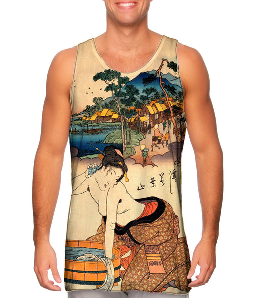 Japan - Keisai Eisen -"Woman Bath"&nbsp;Mens Tank Top