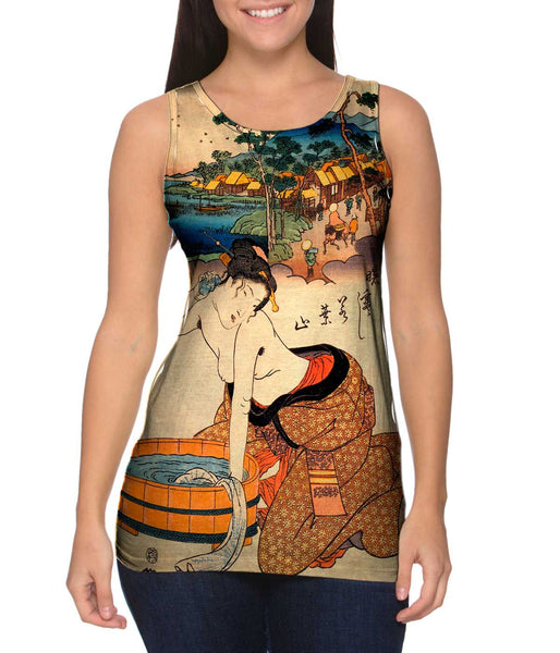 Japan - Keisai Eisen -"Woman Bath"&nbsp;Womens Tank Top