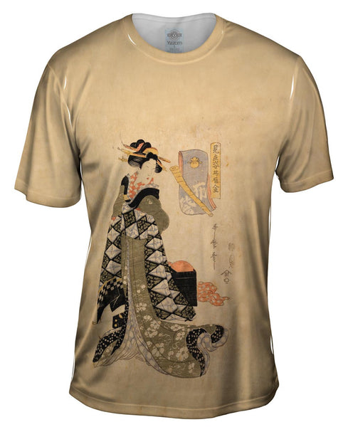Japan - Itsutsu Karigane -"Lady standing by a chest" Mens T-Shirt