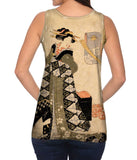 Japan - Itsutsu Karigane -"Lady standing by a chest"