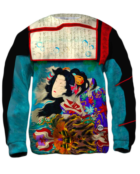 Japan - Toyohara Kunichika -"Good and Evil" (1876) Mens Sweatshirt