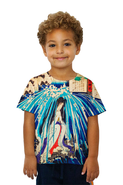 Kids Japan - Toyohara Kunichika -"Shower"&nbsp;Kids T-Shirt