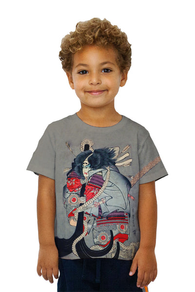 Kids Japan - Ichiyusai Kuniyoshi -"Battle of Dannoura" (1845)&nbsp;Kids T-Shirt