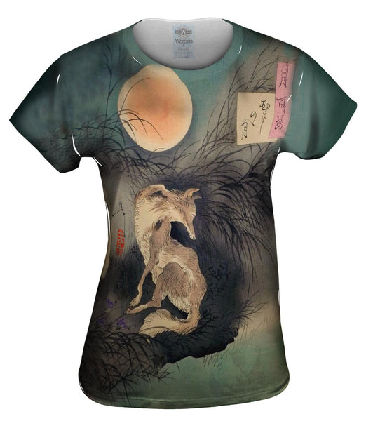 Japan - Tsukioka Yoshitoshi -"Moon on Musashi Plain" () Womens Top