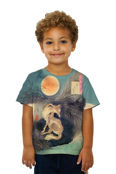 Kids Japan - Tsukioka Yoshitoshi -"Moon on Musashi Plain" ()&nbsp;Kids T-Shirt