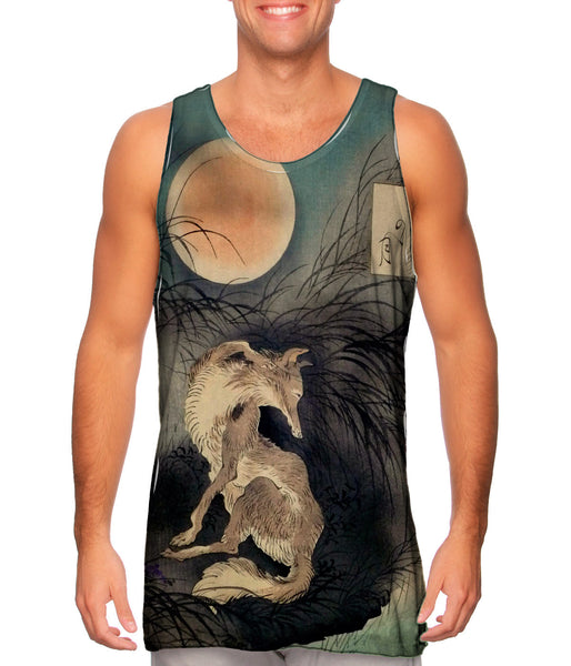Japan - Tsukioka Yoshitoshi -"Moon on Musashi Plain" () Mens Tank Top