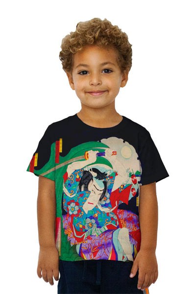 Kids Japan - Toyohara Kunichika - "Parody of Hakkenden" (1883)&nbsp;Kids T-Shirt