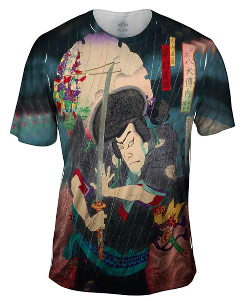 Japan - Toyohara Kunichika - "Dosetsu Vs Kenpachi" (1883) Mens T-Shirt