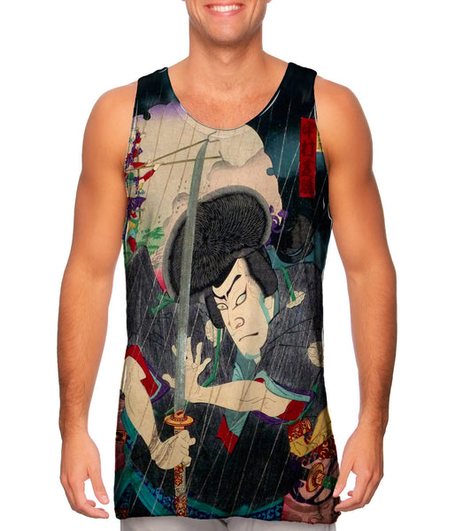 Japan - Toyohara Kunichika - "Dosetsu Vs Kenpachi" (1883) Mens Tank Top