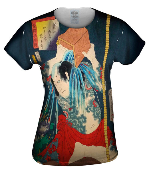 Japan - Utagawa Kunisada - "Fishmonger" (1863) Womens Top