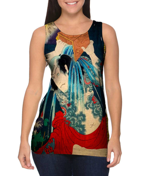 Japan - Utagawa Kunisada - "Fishmonger" (1863) Womens Tank Top