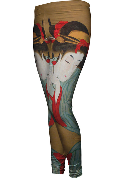 Japan - Hasegawa Sadanobu - "Beauty Reading Book"&nbsp;Womens Leggings