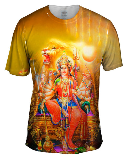 India - "The Great Lion Durga" Mens T-Shirt