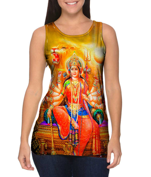 India - "The Great Lion Durga" Womens Tank Top