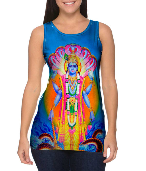 India - "Almighty Vishnou" Womens Tank Top
