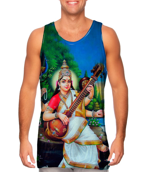 India - "Goddess Saraswati"&nbsp;Mens Tank Top