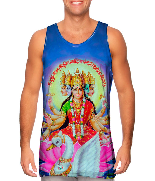 India - "Goddess Gayatri Maa" Mens Tank Top
