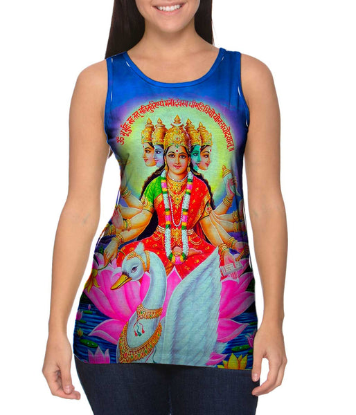 India - "Goddess Gayatri Maa" Womens Tank Top