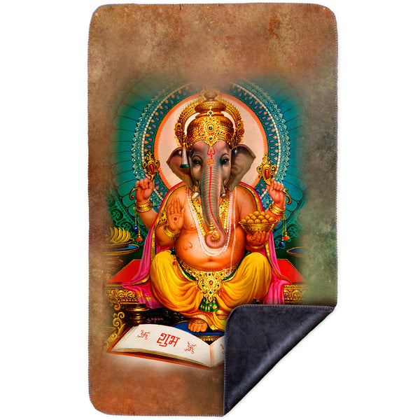 India - "Ganesh Hindu God" MicroMink(Whip Stitched) Grey