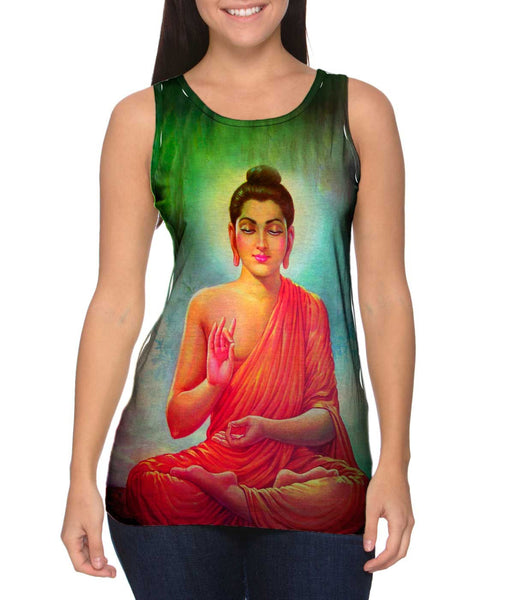 India - "Energy Buddha" Womens Tank Top